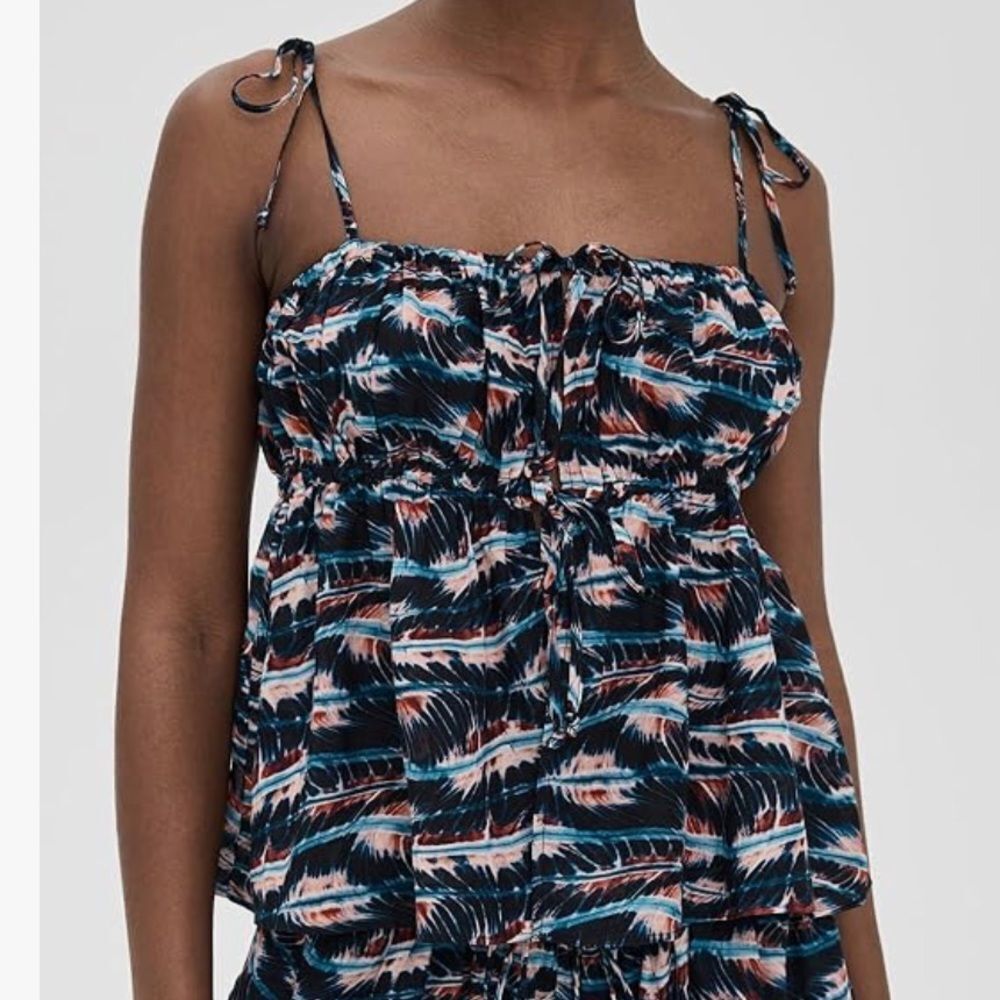 Ulla Johnson Tallulah Coverup Top in lazuli NWT L